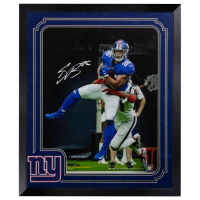 Saquon Barkley Signed Giants LE Custom Framed Photo (Panini) at PristineAuction.com