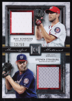 Stephen Strasburg / Max Scherzer 2020 Topps Museum Collection Dual Meaningful Material Relics #DMRSL #12/50 at PristineAuction.com