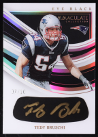 Tedy Bruschi 2023 Immaculate Collection Immaculate Eye Black Autographs Gold #14 #07/10 at PristineAuction.com