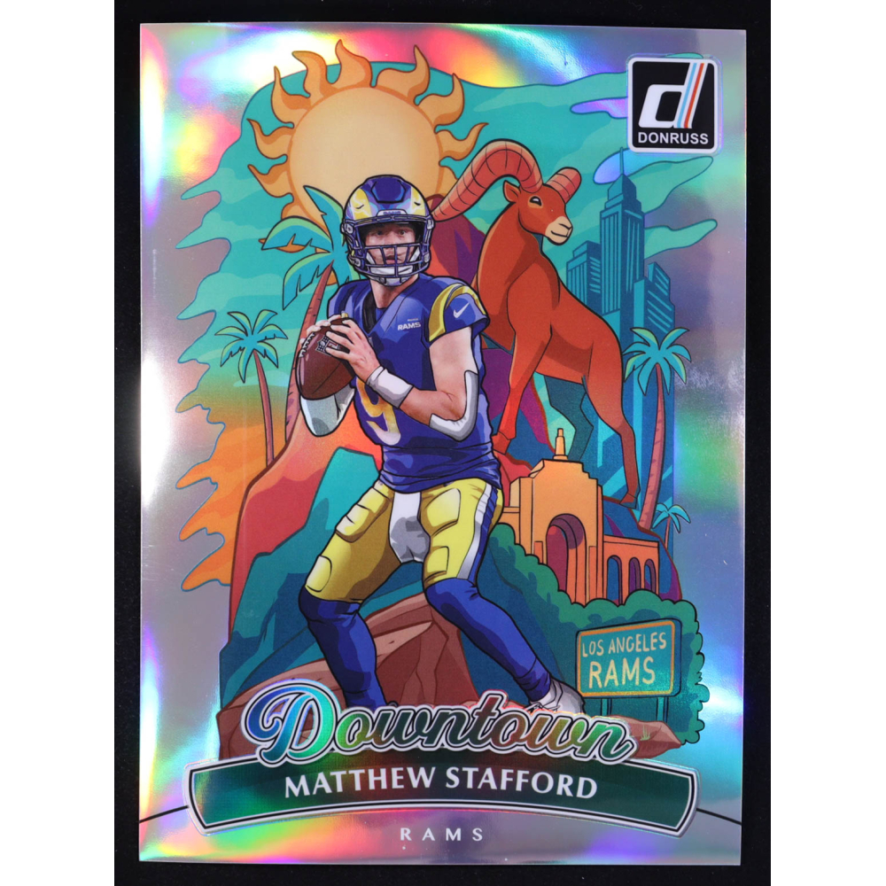 Matthew Stafford 2025 Donruss Downtown! Oversize #6 at PristineAuction.com