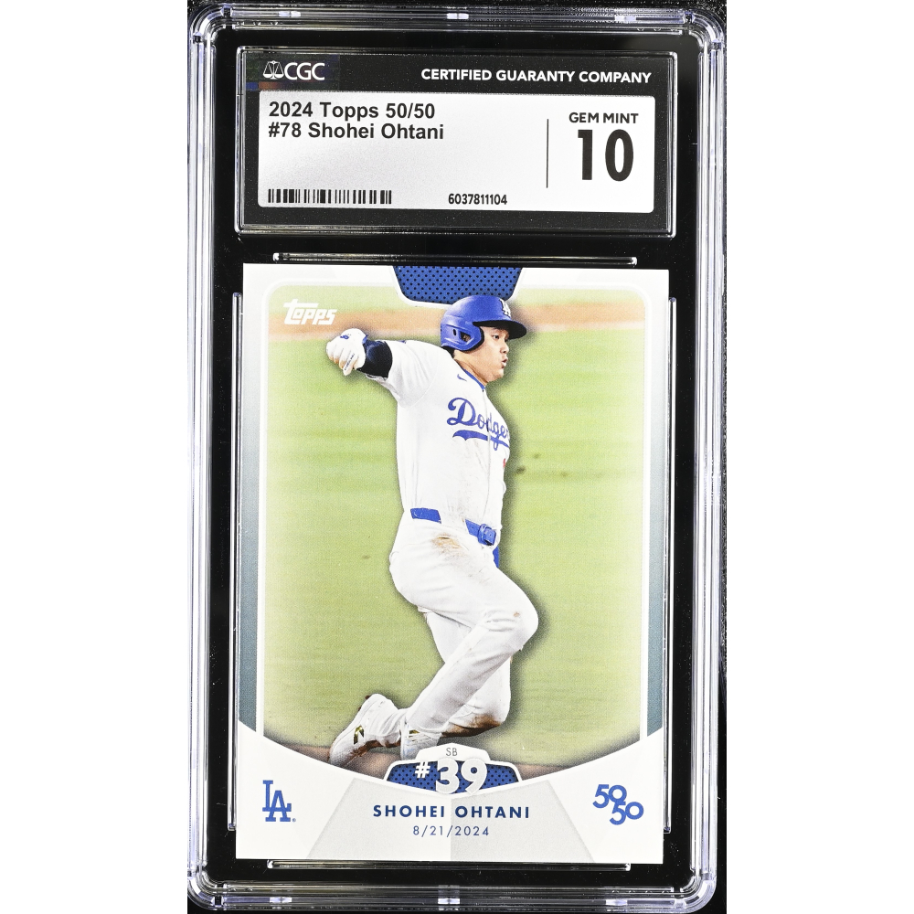 Shohei Ohtani 2024 Topps 50/50 #78 (CGC 10) at PristineAuction.com