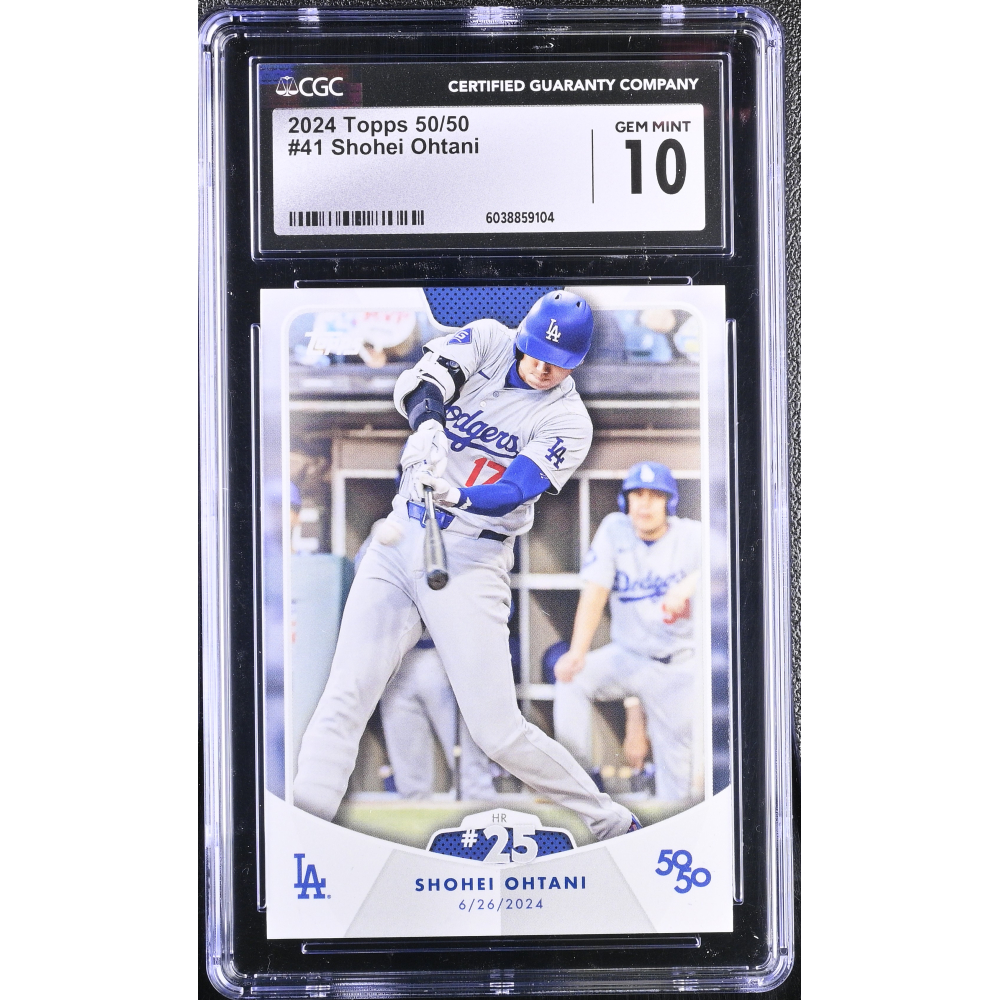 Shohei Ohtani 2024 Topps 50/50 #41 (CGC 10) at PristineAuction.com