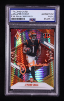 Ja'Marr Chase Signed 2021 Panini Phoenix Fire Burst #105 RC (PSA) at PristineAuction.com