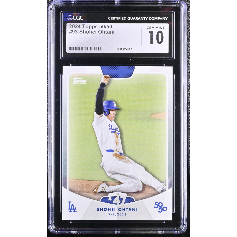 Shohei Ohtani 2024 Topps 50/50 #93 (CGC 10) at PristineAuction.com