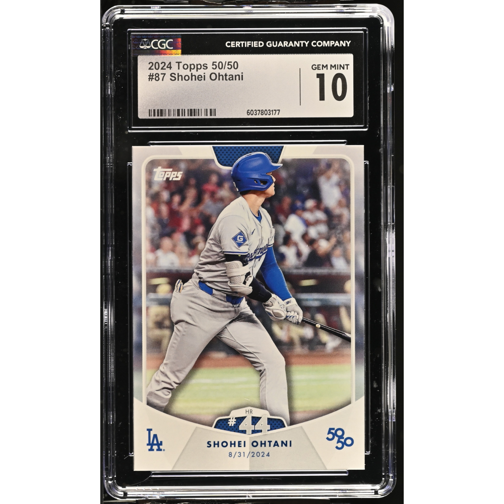 Shohei Ohtani 2024 Topps 50/50 #87 (CGC 10) at PristineAuction.com