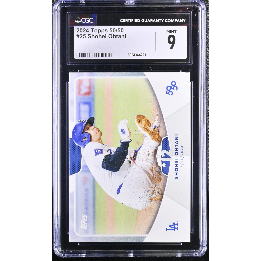 Shohei Ohtani 2024 Topps 50/50 #25 (CGC 9) at PristineAuction.com