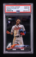 Ronald Acuna Jr. 2018 Topps Chrome Update #HMT25 RC (PSA 10) at PristineAuction.com