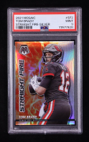 Tom Brady 2021 Panini Mosaic Straight Fire Silver #2 (PSA 9) at PristineAuction.com