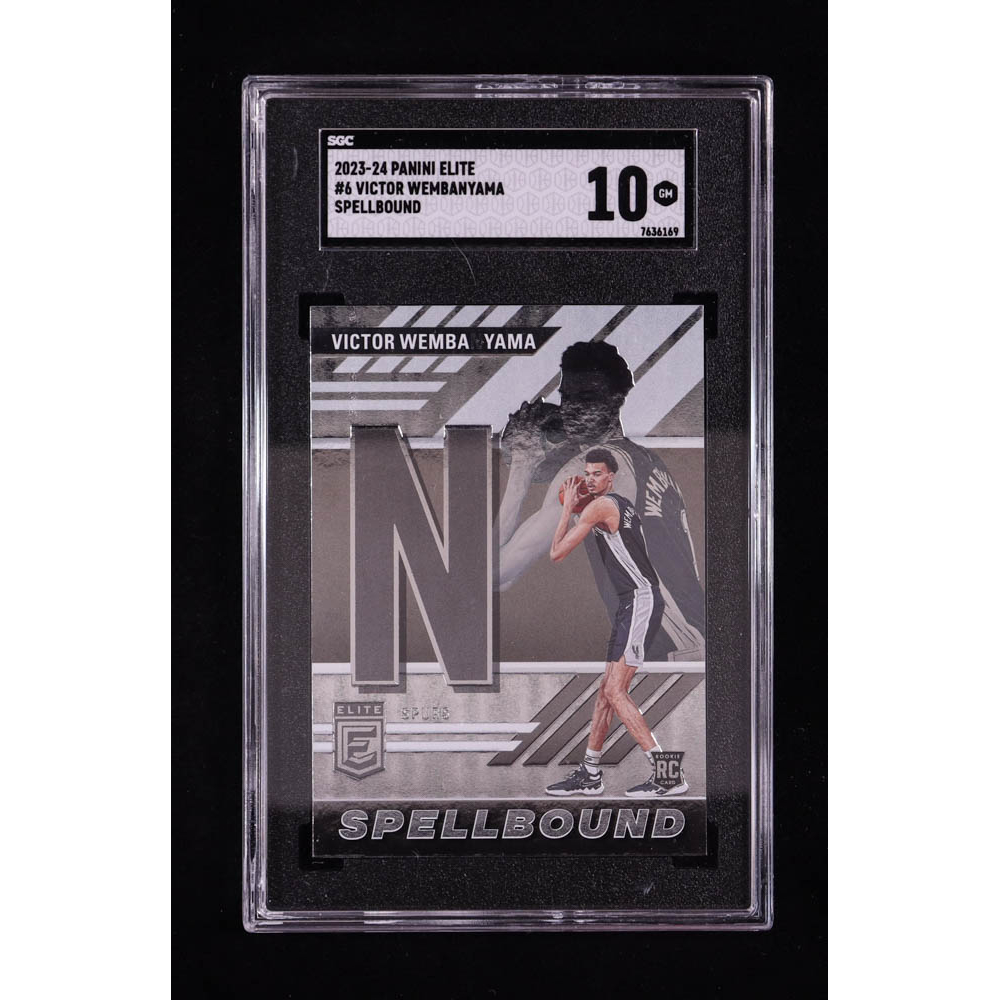 Victor Wembanyama 2023-24 Elite Spellbound #6 RC (SGC 10) at PristineAuction.com