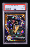 Tom Brady 2021 Panini Prizm Draft Picks Prizms Orange Ice #6 (PSA 9) at PristineAuction.com