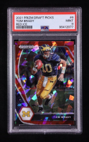 Tom Brady 2021 Panini Prizm Draft Picks Prizms Red Ice #6 (PSA 9) at PristineAuction.com