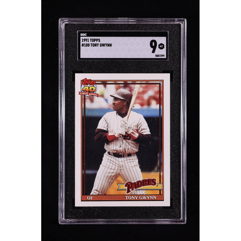 Tony Gwynn 1991 Topps #180 (SGC 9) at PristineAuction.com