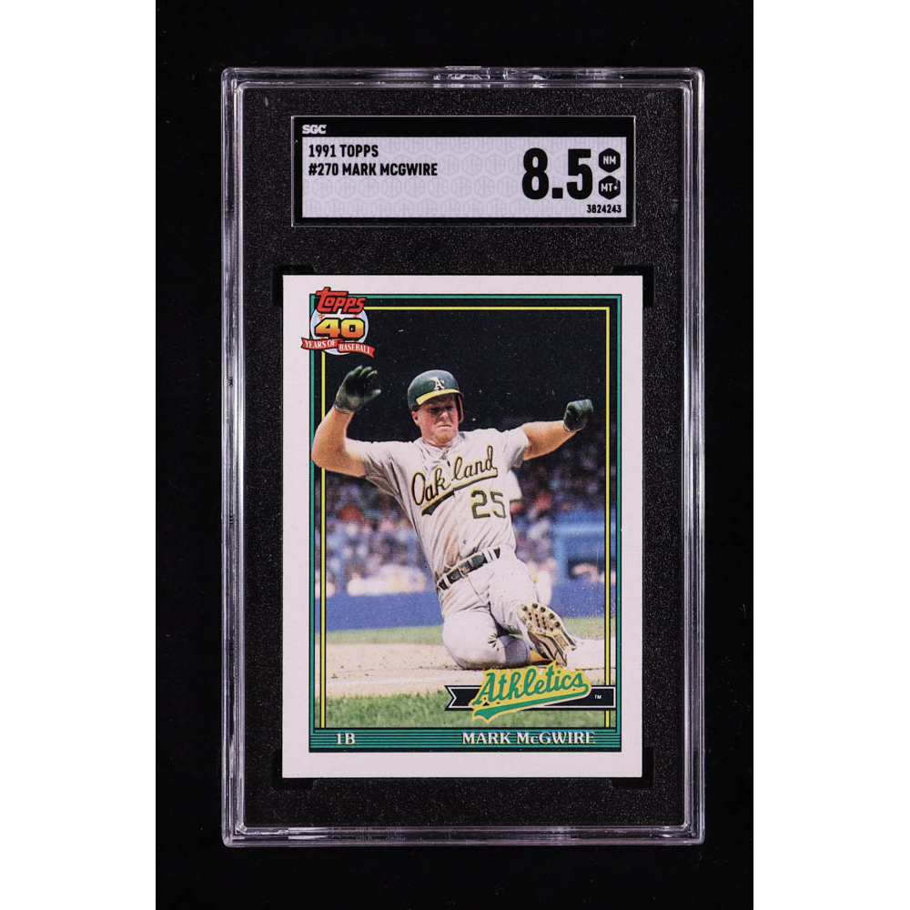 Mark McGwire 1991 Topps #270 (SGC 8.5) at PristineAuction.com
