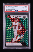 Tyler Herro 2019-20 Panini Mosaic Mosaic Green #280 RC (PSA 10) at PristineAuction.com