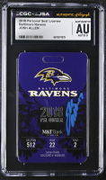 Josh Allen Signed Ravens 2018 Personal Seat License (CGC | Autograph Grade 9) at PristineAuction.com