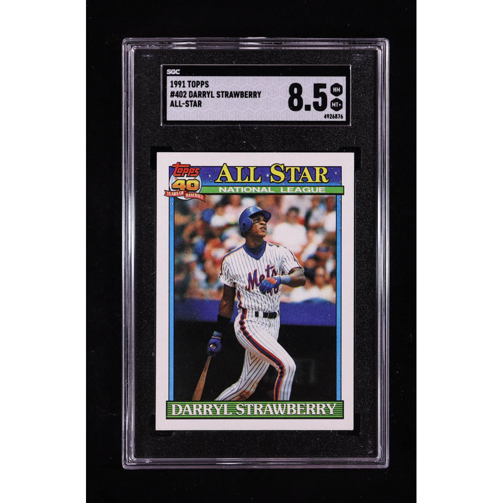 Darryl Strawbery 1991 Topps #402 AS (SGC 8.5) at PristineAuction.com