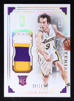 Marcelo Huertas 2015-16 Panini National Treasures NBA Rookie Materials Prime #5 #05/10 RC at PristineAuction.com