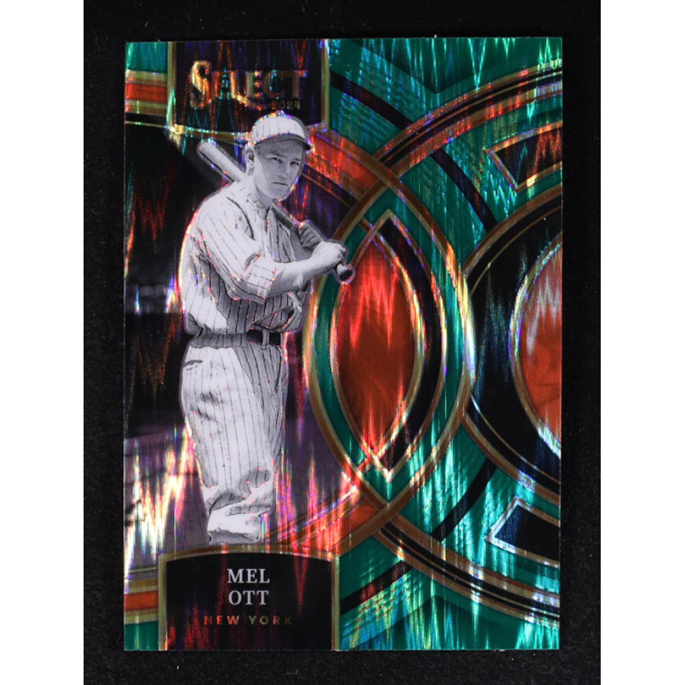 Mel Ott 2024 Select Premier Level Prizms Green Flash #65 at PristineAuction.com