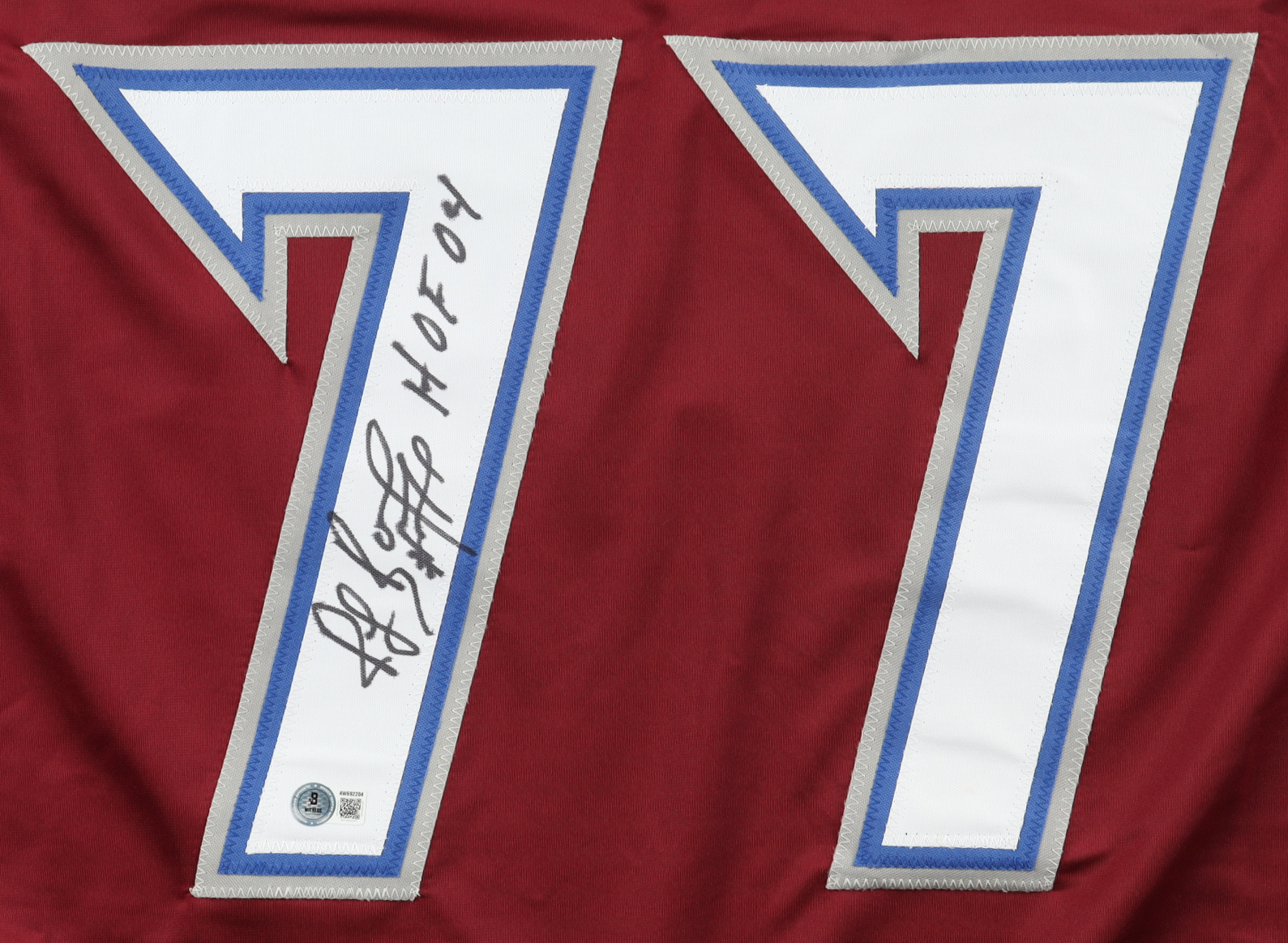 Ray Bourque Signed Jersey Inscribed "HOF 04" (Beckett) at PristineAuction.com Ray Bourque Signed Jersey Inscribed "HOF 04" (Beckett) at PristineAuction.com