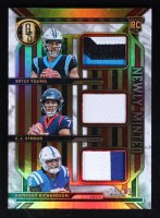 Anthony Richardson / CJ Stroud / Bryce Young 2023 Panini Gold Standard Newly Minted Memorabilia Triples White Gold #1 #15/49 RC at PristineAuction.com