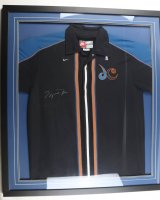 Michael Jordan Signed Wizards Custom Framed Authentic Nike Warm-Up Shirt (UDA) at PristineAuction.com