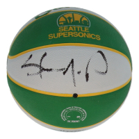 Shawn Kemp Signed SuperSonics Logo Mini Basketball (Schwartz) at PristineAuction.com