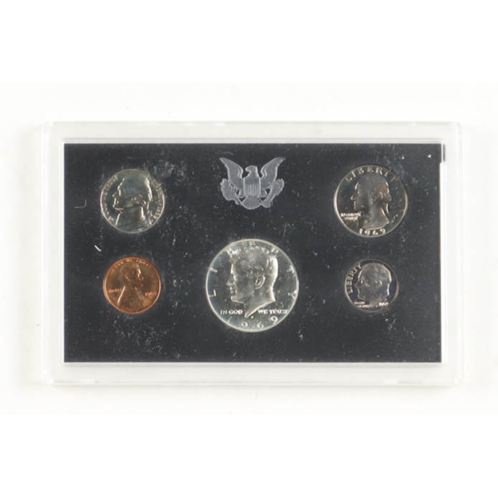1969-S United States Mint Proof Set with (5) Coins at PristineAuction.com