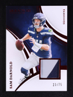 Sam Darnold 2025 Immaculate Collection Jersey Red #98 #23/75 at PristineAuction.com