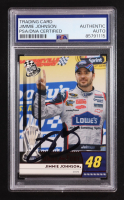Jimmie Johnson Signed 2009 Press Pass Red #191 (PSA) at PristineAuction.com