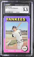 Thurman Munson 1975 Topps #20 (CGC 5.5) at PristineAuction.com
