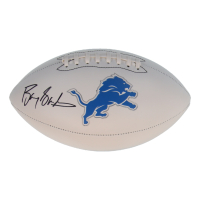 Barry Sanders Signed Lions Logo Football (Schwartz) at PristineAuction.com