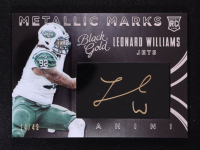 Leonard Williams 2015 Panini Black Gold Metallic Marks White Gold #MMLW #14/49 RC at PristineAuction.com