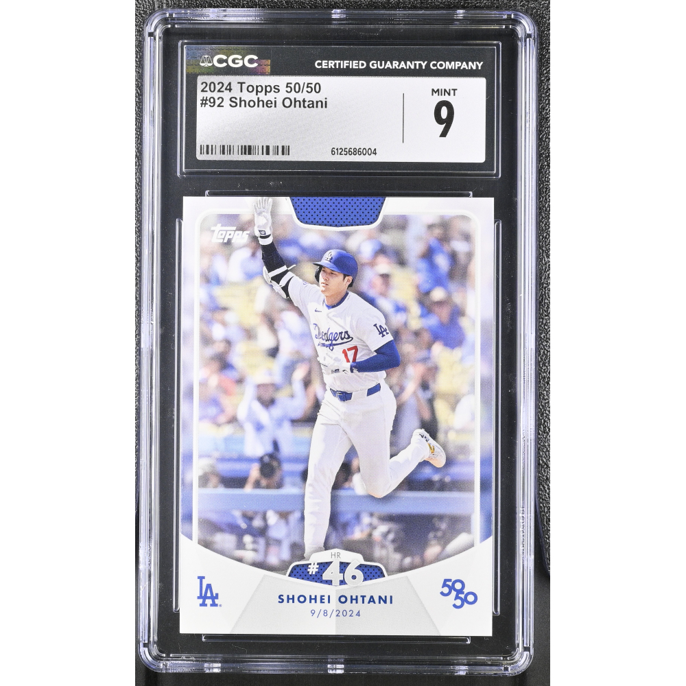 Shohei Ohtani 2024 Topps 50/50 #92 (CGC 9) at PristineAuction.com