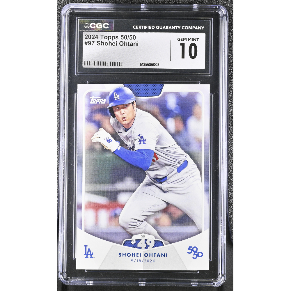 Shohei Ohtani 2024 Topps 50/50 #97 (CGC 10) at PristineAuction.com