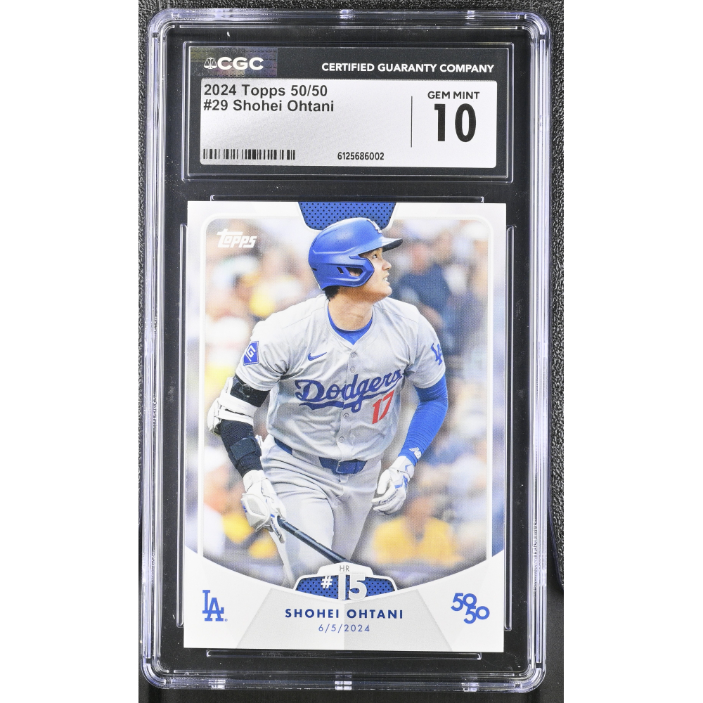Shohei Ohtani 2024 Topps 50/50 #29 (CGC 10) at PristineAuction.com