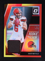 Baker Mayfield 2018 Donruss Optic Rookie Phenoms Jerseys Red and Yellow #4 RC at PristineAuction.com