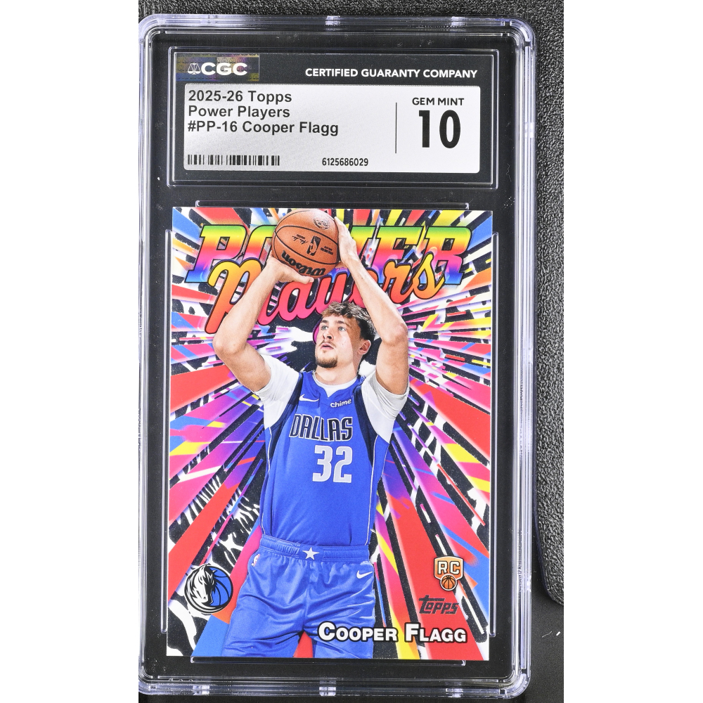 Cooper Flagg 2025-26 Topps Power Players #PP-16 RC (CGC 10) at PristineAuction.com