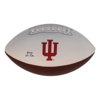 D'Angelo Ponds Signed Indiana Hoosiers Logo Football (Schwartz) at PristineAuction.com