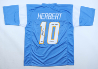 Justin Herbert Signed Jersey Inscribed "2020 NFL OROY" (Beckett) at PristineAuction.com