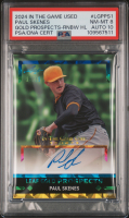 Paul Skenes 2024 Leaf In The Game Used Gold Prospects Auto #LGP-PS1 RC #18/25 (PSA 8 | Autograph Graded PSA 10) at PristineAuction.com