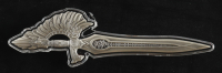 Sword of St. Gabriel - 2.5oz .999 Fine Silver Antiqued Ultra High Relief in Capsule at PristineAuction.com