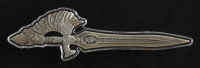 Sword of St. Gabriel - 2.5oz .999 Fine Silver Antiqued Ultra High Relief in Capsule at PristineAuction.com