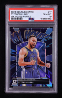 Stephen Curry 2024-25 Donruss Optic My House Purple #17 (PSA 10) at PristineAuction.com