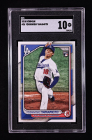 Yoshinobu Yamamoto 2024 Bowman #36 RC (SGC 10) at PristineAuction.com