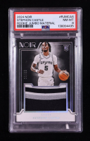 Stephon Castle 2024-25 Panini Noir Rookie Jumbo Material #20 RC #25/99 (PSA 8) at PristineAuction.com