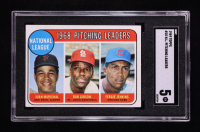 Juan Marichal / Bob Gibson / Fergie Jenkins 1969 Topps #10 / NL Pitching Leaders (SGC 5) at PristineAuction.com