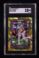 CJ Stroud 2023 Panini Prizm Draft Picks Prizms Gold Ice #102 RC (SGC 10) at PristineAuction.com