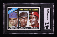 Sandy Koufax / Bob Veale / Bob Gibson 1966 Topps #225 / NL Strikeout Leaders (SGC 3.5) at PristineAuction.com