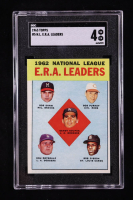 Sandy Koufax / Bob Shaw / Bob Purkey / Bob Gibson / Don Drysdale 1963 Topps #5 NL ERA Leaders (SGC 4) at PristineAuction.com