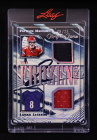 Patrick Mahomes II / Lamar Jackson 2025 Leaf Glory of the Game The Frozen Tundra 2 Jerseys #FT11 #18/25 at PristineAuction.com